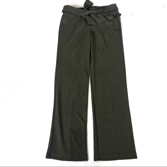 WIDE LEG PULL-ON PANT WITH SASH TIE BELT - Picture 3 of 4